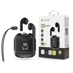 Devia TWS-M6 Bluetooth fülhallgató fekete (ST399282)