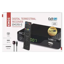 Emos J6014 EM190 HD DVB-T set-top-box vevőegység