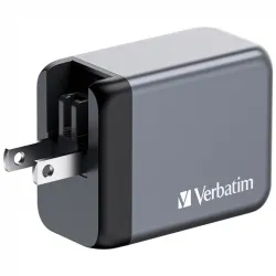 Verbatim 65W 3-Port GaN Wall Charger Grey