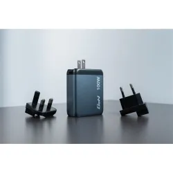 Verbatim 100W 4-Port (2xUSB-C PD 100W/1xUSB-C PD 65W/1xUSB-A QC 3.0) GaN EU/UK hálózati töltő (32202)