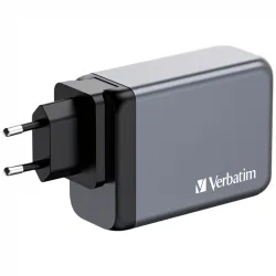 Verbatim 240W 4-Port (1xUSB-C PD 140W/1xUSB-C PD 100W/1xUSB-C PD 65W/1xUSB-A QC 3.0) GaN EU/UK hálózati töltő (32205)