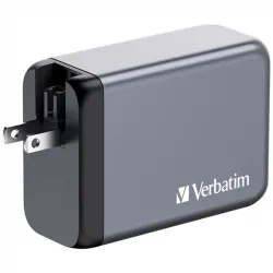 Verbatim 240W 4-Port (1xUSB-C PD 140W/1xUSB-C PD 100W/1xUSB-C PD 65W/1xUSB-A QC 3.0) GaN EU/UK hálózati töltő (32205)