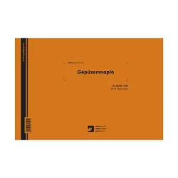 D.7570-110 A4 25x3lap fekvő "Gépüzemnapló" nyomtatvány