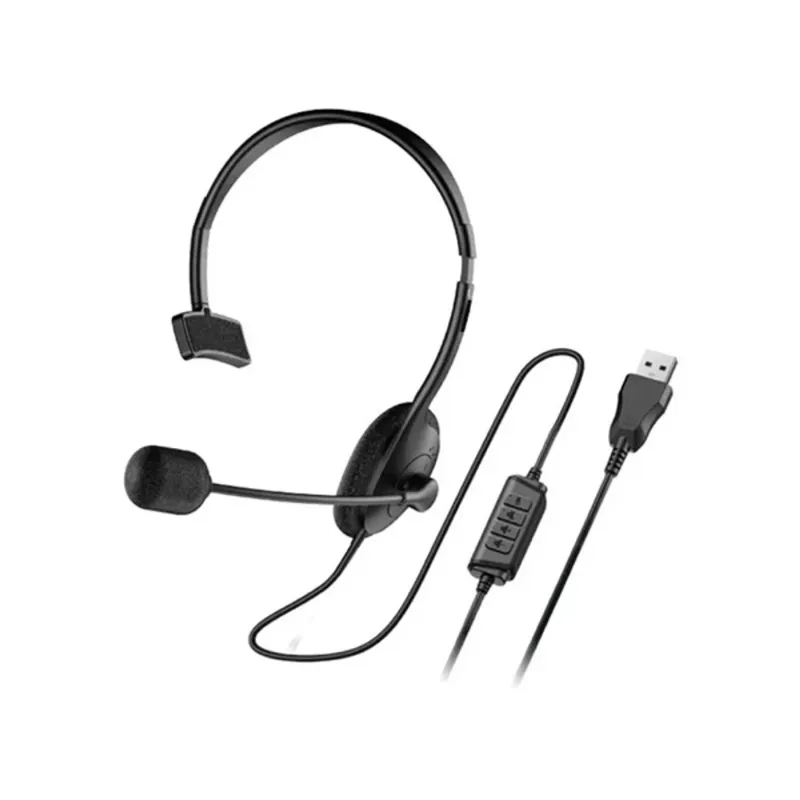 Genius HS-100U USB fekete headset Genius HS-100U USB fekete headset