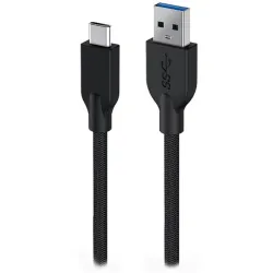 Genius ACC-A2CC-3A USB-A to USB-C 3A QC3.0 charging cable & data 1,5m Black