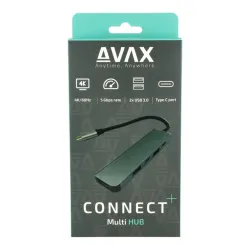 AVAX HB611 CONNECT+ 5in1 Multi Type C-HDMI(4k60Hz), TypeC, 2xUSB 3.0, PD 100W HUB