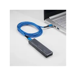 Kábel Akyga USB 2.0 type C 1m kék
