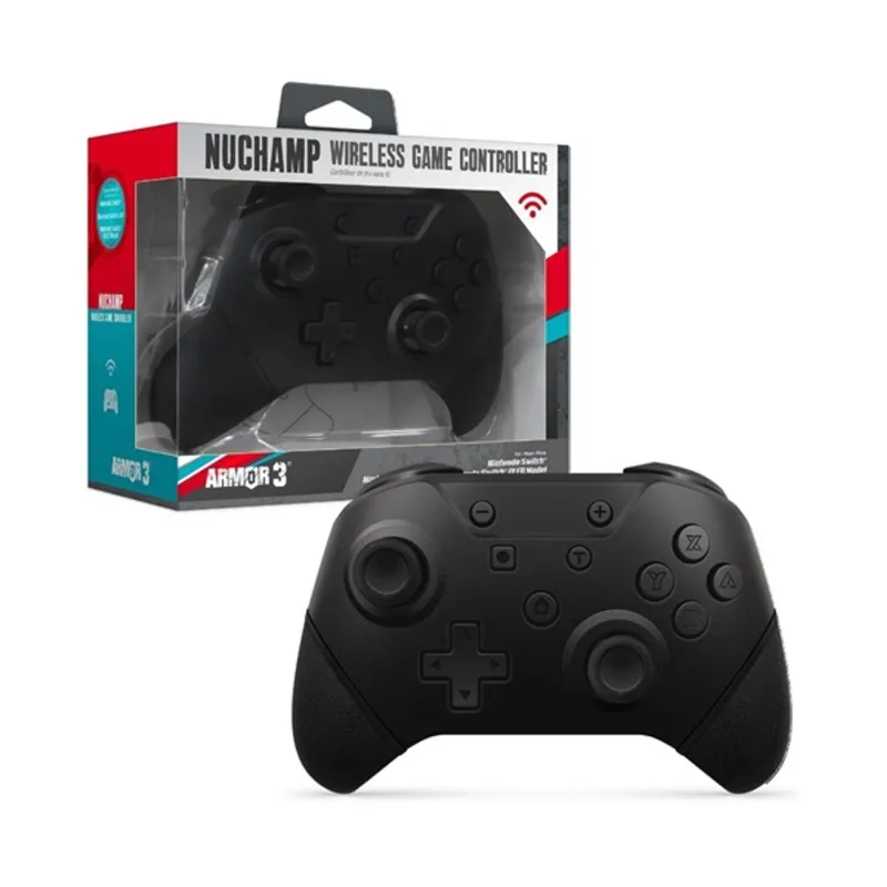 Armor3 M07467-BK NuChamp Nintendo Switch Fekete vezeték nélküli kontroller Armor3 M07467-BK NuChamp Nintendo Switch Fekete vezeték nélküli kontroller