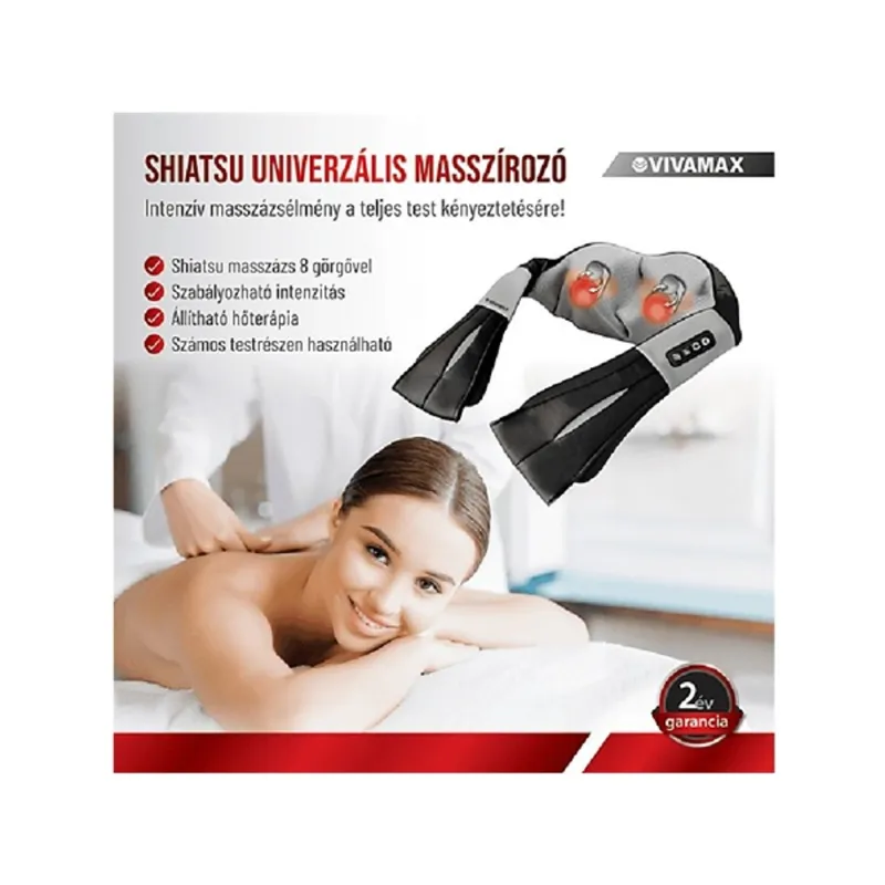 Vivamax GYVM42 Shiatsu univerzális masszírozó Vivamax GYVM42 Shiatsu univerzális masszírozó