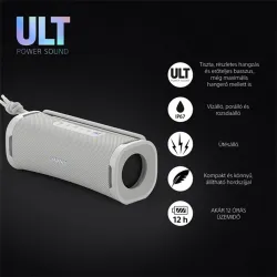 Sony SRSULT10W.CE7 ULT FIELD 1 hordozható vezeték nélküli fehér Bluetooth hangszóró
