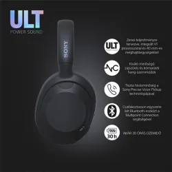 Sony ULT WEAR Bluetooth fejhallgató fekete (WHULT900NB.CE7)