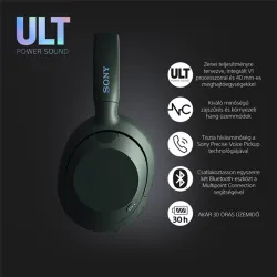 Sony WH-ULT900NB ULT WEAR fejhallgató szürke-zöld