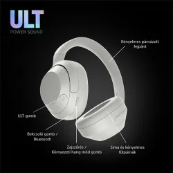 Sony WH-ULT900NB ULT WEAR fejhallgató fehér