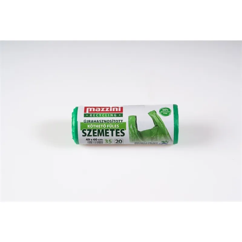 MAZZINI 104036 újrahasznosítot kötehető füles 20db/roll 35L szemeteszsák MAZZINI 104036 újrahasznosítot kötehető füles 20db/roll 35L szemeteszsák