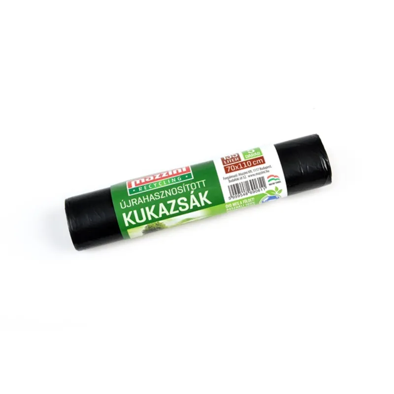MAZZINI 104050 újrahasznosított 5db/roll 135L szemeteszsák MAZZINI 104050 újrahasznosított 5db/roll 135L szemeteszsák