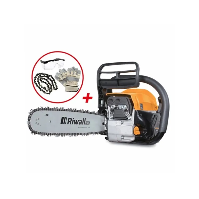 Riwall RPCS 5140 SET 49 cm3 motorral és ajándék tartozékokkal benzinmotoros láncfűrész Riwall RPCS 5140 SET 49 cm3 motorral és ajándék tartozékokkal benzinmotoros láncfűrész