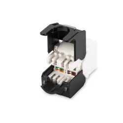 DIGITUS CAT 6 Keystone Jack unshielded RJ45 to LSA tool free connection incl. cable tie