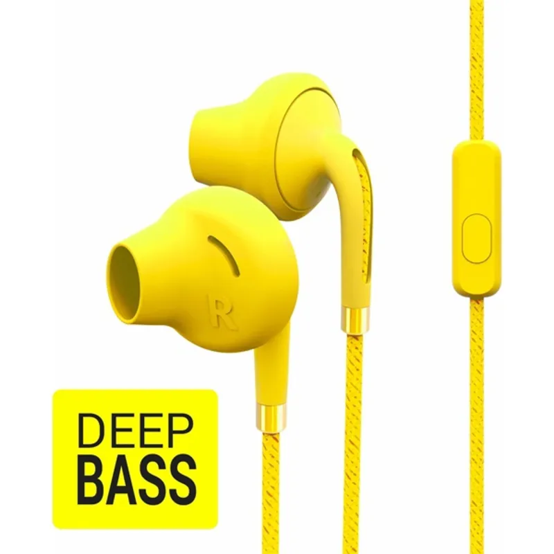 Energy Sistem EN 447183 Earphones Style 2+ Vanilla mikrofonos sárga fülhallgató Energy Sistem EN 447183 Earphones Style 2+ Vanilla mikrofonos sárga fülhallgató