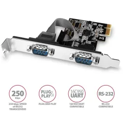 AXAGON PCEA-S2N PCIE controller 2x Serial