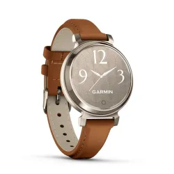 Garmin Lily 2 Classic okosóra krémarany, világosbarnatok és bőrszíj (010-02839-02)