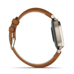 Garmin Lily 2 Classic okosóra krémarany, világosbarnatok és bőrszíj (010-02839-02)