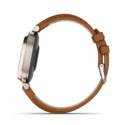 Garmin Lily 2 Classic okosóra krémarany, világosbarnatok és bőrszíj (010-02839-02)