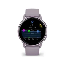 Garmin Vívoactive 5 okosóra orchidea, szilikon szíjjal (010-02862-13)