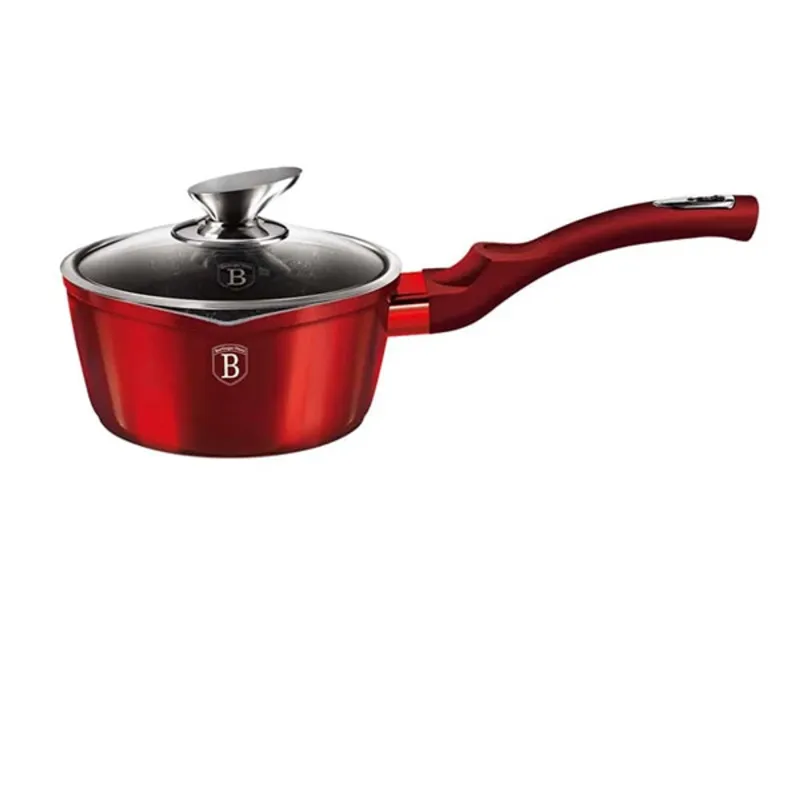 Berlinger Haus BH/1525N Metallic Line Burgundy Edition 16 cm-es szószos fedővel, edény Berlinger Haus BH/1525N Metallic Line Burgundy Edition 16 cm-es szószos fedővel, edény