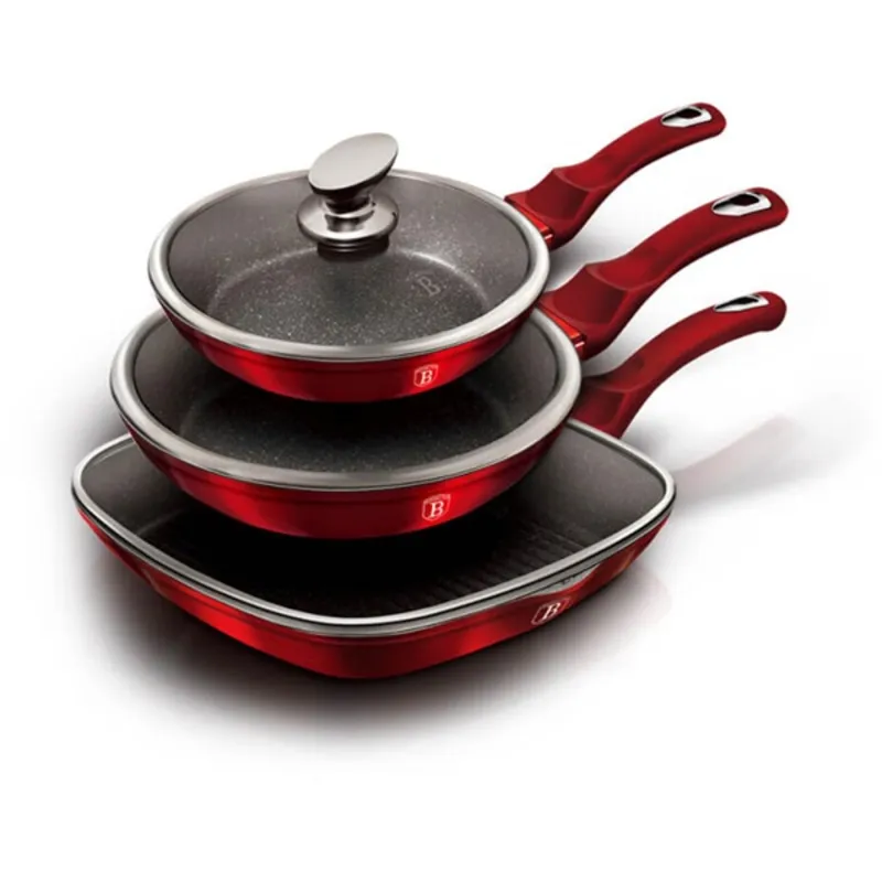 Berlinger Haus BH/6189 Metallic Line Burgundy Edition 6 részes serpenyő szett Berlinger Haus BH/6189 Metallic Line Burgundy Edition 6 részes serpenyő szett