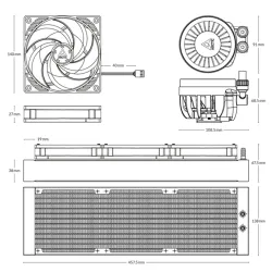 Arctic Liquid Freezer III 420 univerzális CPU vízhűtés fekete (ACFRE00137A)