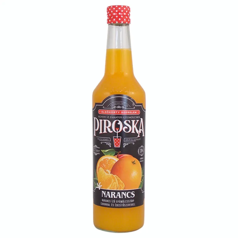 Piroska 0,7 L 50% narancs szörp Piroska 0,7 L 50% narancs szörp