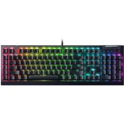 Razer BlackWidow V4 X USB angol (US) gaming Razer Yellow mechanikus billentyűzet fekete