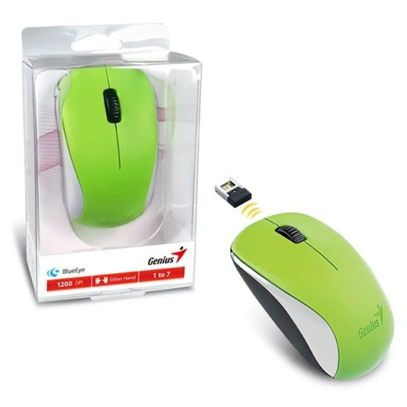 Genius NX-7000 optikai vezeték nélküli egér zöld Genius NX-7000 optikai vezeték nélküli egér zöld