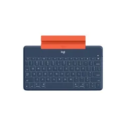 LOGITECH Keys-To-Go - US Kék billentyűzet narancssárga iPhone-állvánnyal