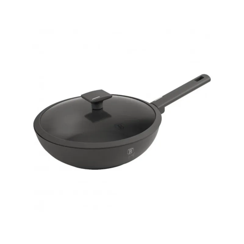 Berlinger Haus BH/8124 Antracit Collection 28 cm wok serpenyő fedővel Berlinger Haus BH/8124 Antracit Collection 28 cm wok serpenyő fedővel