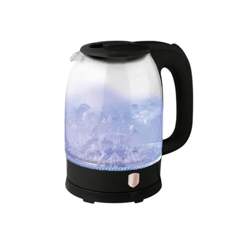 Berlinger Haus BH/9565 1,7L-es fekete- rose gold üveg vízforraló Berlinger Haus BH/9565 1,7L-es fekete- rose gold üveg vízforraló