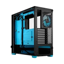 Fractal Design Pop Air táp nélküli ablakos ház RGB Cyan Core - fekete-kék (FD-C-POR1A-02)