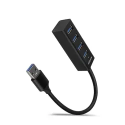 AXAGON HUE-M1A SuperSpeed USB-A Mini Hub 4-Portos USB3.2 HUB Metal black