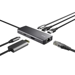 Trust Dalyx 6-in-1 USB-C Multi-Port Adapter Black