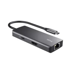 Trust Dalyx 6-in-1 USB-C Multi-Port Adapter Black