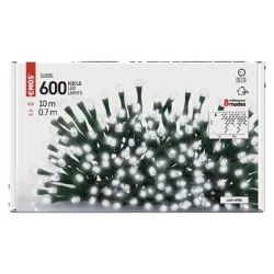 EMOS LED karácsonyi jégcsapok 10m IP44 programokkal hidegfehér (D4CC03)