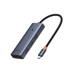 Baseus UltraJoy Hub 5in1 USB-C- 3xUSB-A 1xHDMI 1xUSB-C szürke (B00052801811-00)