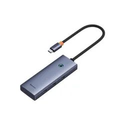Baseus UltraJoy Hub 5in1 USB-C- 3xUSB-A 1xHDMI 1xUSB-C szürke (B00052801811-00)