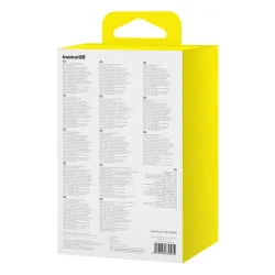 Baseus GaN5 2xUSB-C + USB, 65W + 1m kábel fehér (P10110812227-Z1)