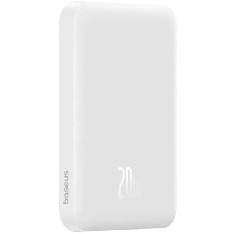 Baseus P10064101223-00 MagPro Magnetic 5000mAh 20W MagSafe fehér power bank Baseus P10064101223-00 MagPro Magnetic 5000mAh 20W MagSafe fehér power bank