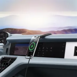 Baseus C02 Pro autós telefon tartó és töltő fekete (C40156000111-00)