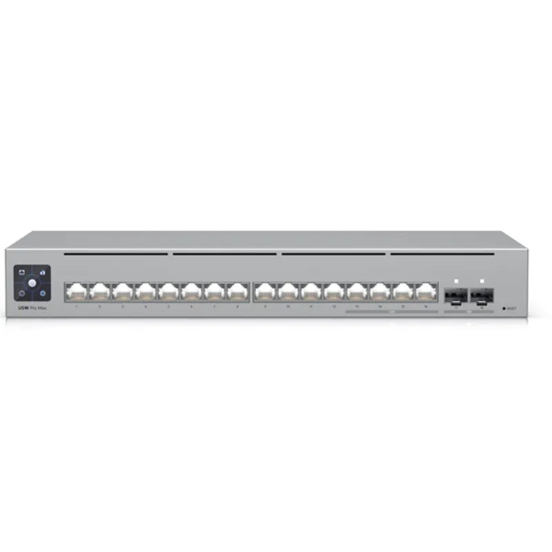 Ubiquiti USW-Pro-Max-16 12port GbE LAN 4x2.5GbE Multi-Gigabit LAN 2x SFP+ port L3 menedzselhető switch Ubiquiti USW-Pro-Max-16 12port GbE LAN 4x2.5GbE Multi-Gigabit LAN 2x SFP+ port L3 menedzselhető switch