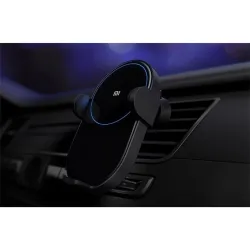 Xiaomi Mi Wireless Car Charger 20W univerzális vezeték nélküli töltő adapter / autós tartó fekete