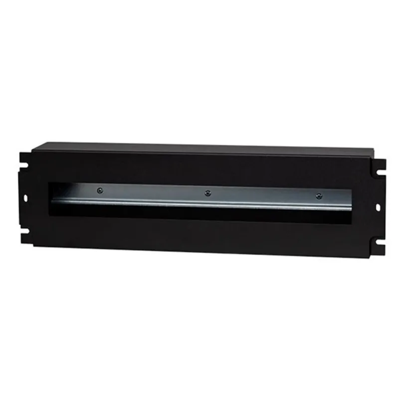 Stalflex VDP19-3U-B 19" 3U DIN sínes fedeles fekete kismegszakító tartó Stalflex VDP19-3U-B 19" 3U DIN sínes fedeles fekete kismegszakító tartó