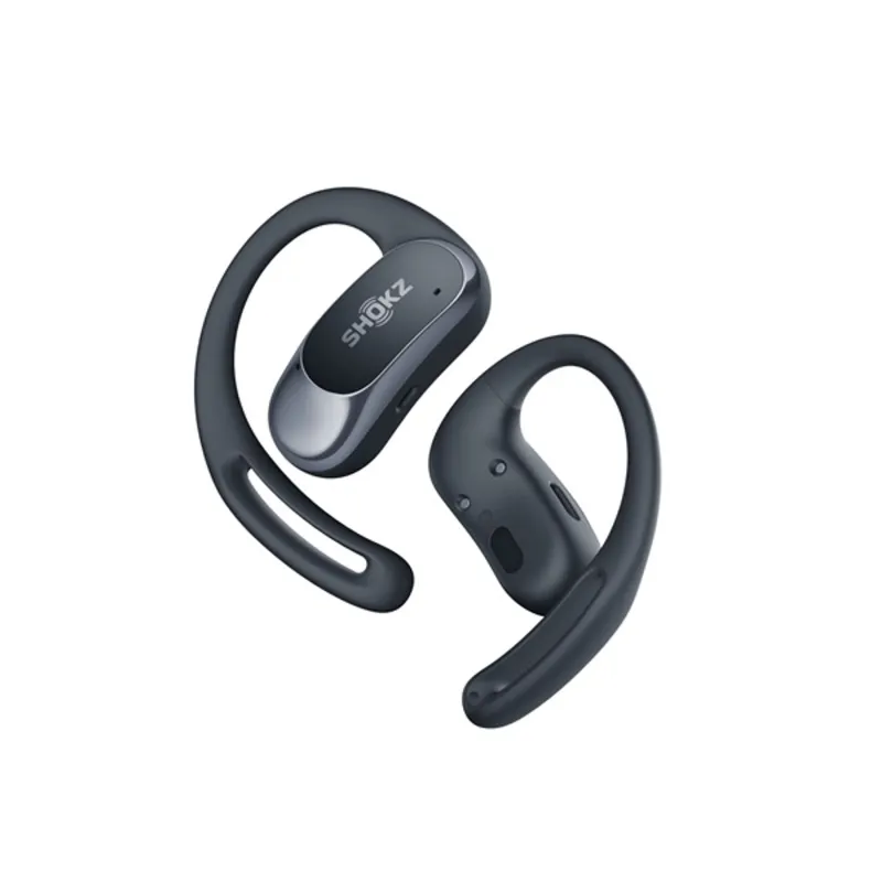 Shokz OpenFit Air. True Wireless Bluetooth fekete sport fülhallgató Shokz OpenFit Air. True Wireless Bluetooth fekete sport fülhallgató